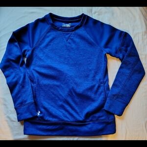 Under Armour Front Single Pocket Royal Blue Sweatshirt Size Small